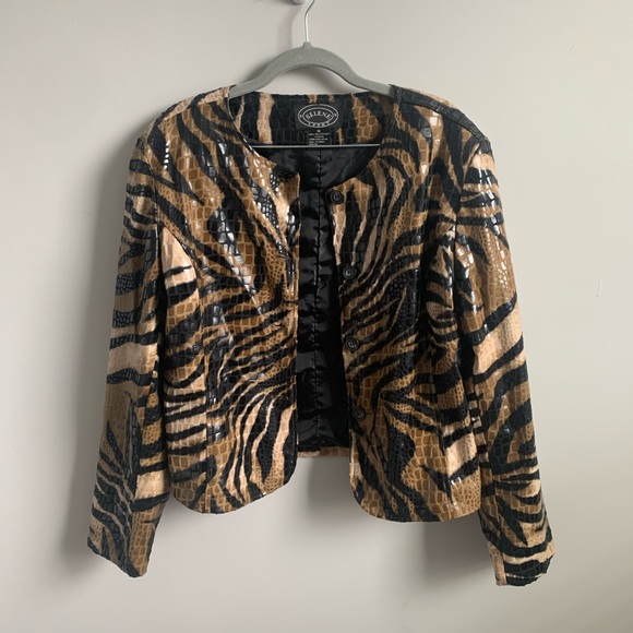 🦓🔥Vintage Style Zebra Print Lightweight Jacket - Picture 2 of 8